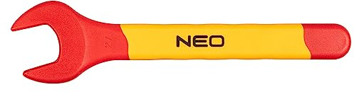 NEO TOOLS 27mm Flachschlüssel 1000V, Elektro-Schraubenschlüssel | Aus langlebigem Chrom-Vanadium-Stahl, Zertifiziert bis 1000V, Präziser Einseitiger Schraubenschlüssel, Für Elektroarbeiten