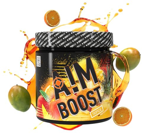 Aim Boost by Triebwerk, Gaming Booster, 400g, 40 Portionen, 200mg Koffein, L-Theanin, quasi zuckerfrei, mit Vitaminen