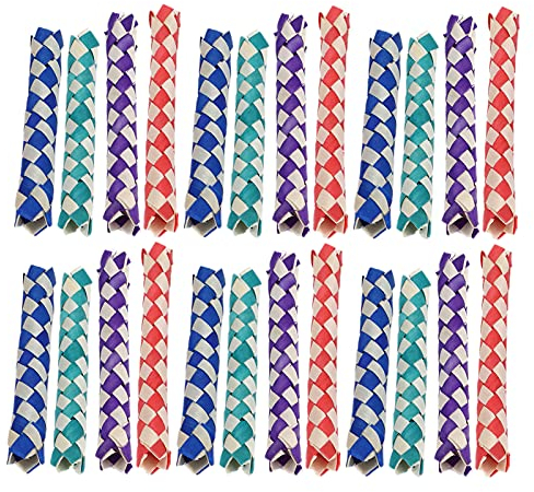 HEEPDD Fingerfalle, NatüRlich Gewachsene, Handliche Chinesische Bambus-Fingerfalle FüR Vogelspielzeug, DIY, Verschiedene Spielzeuge und Geschenke, Ersatz FüR Haustiere