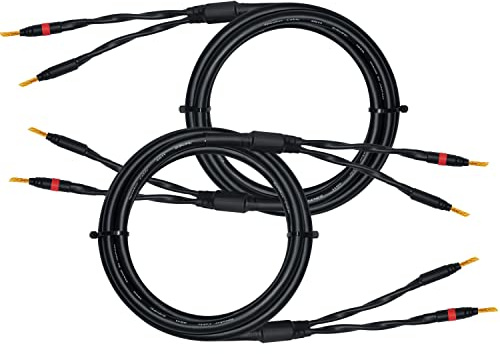 WORLDS BEST CABLES 1.5 Meter - Canare 4S11 – Audiophile Grade - HiFi Star-Quad Haut-parleur Câble Paire avec Eminence Gold Banana Connecteurs