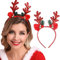 Unicra Serre-tête de Noël en forme de bois de cerf - Accessoire pour cheveux d'Halloween pour Noël (034r)