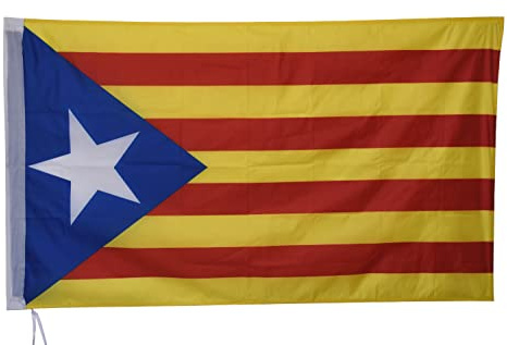 Bandera Cataluña Catalunya Bandera Catalana Estelada cm 90X150