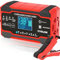 Chargeur de Batterie de Voiture 10A,Chargeur de Batterie Automatique Intelligent 12V/24V,avec écran LCD et Compensation de température, Mode de réparation pour Voiture,Moto,AGM,Batteries au Plomb,etc