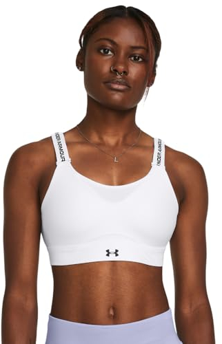 Under Armour Damen UA Infinity High Bra, atmungsaktiver Sport BH für hohe Belastungen beim Laufen, unterstützendes Sport Bustier mit Schaumstoffpolstern