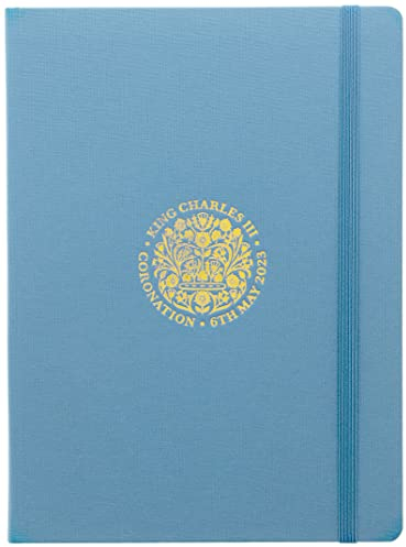 Letts of London King Charles Coronation Notizbuch, Blau