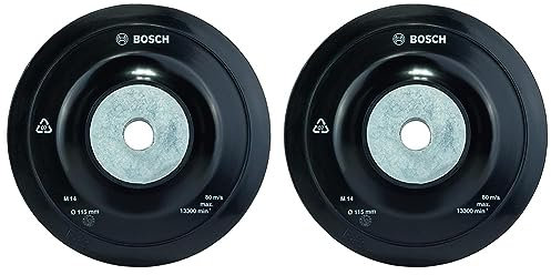 Bosch Backing Pad Standard (Soft, Ø 115mm, Accessories Angle Grinder) (Pack of 2)