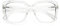 DOOViC Lesebrille mit Blaulichtfilter Damen 3.0 Große Rahmen Transparent Quadratisch Computerbrille mit Sehstärke
