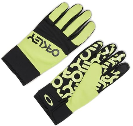 Oakley Factory Pilot Core Handschuh für Herren, Schwarz/Hellgrün, X-Small