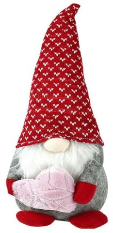 1 Stück gesichtslose Liebesherz-Zwergpuppe, Ornamente für Hochzeit, Valentinstag, Party, Geschenk, Heimdekoration, Weihnachten, Elfe, gesichtslose Puppe-B02