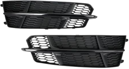 Auto-Frontgitter Nebelscheinwerfer-Kühlergrill-Abdeckung Für AUDI A6 C7 A6L S-Line 2015–2018 Nebelscheinwerfer-Lampenabdeckung Vorderer Grill 4G0807681AN Frontstoßstangengrill (Color : 1 UK)