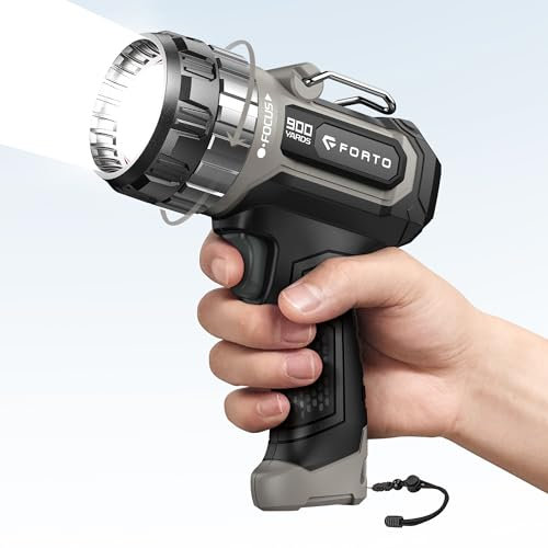 FORTO Compact Rechargeable Spot Light with Adjustable Focus