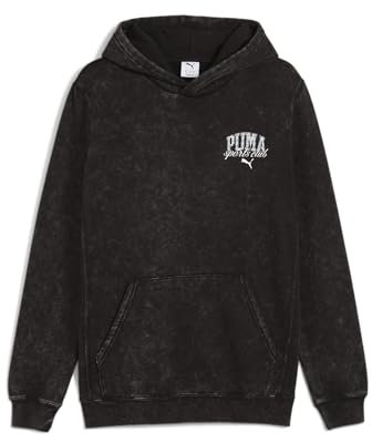 PUMA Herren Graphic Hoodie Kapuzenpullover, Klasse Schwarz Ss25, Small