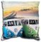 SkyBrands Volkswagen Dekokissen VW Bulli California 40x40 cm Zierkissen T1 Van Oldtimer Bus Camper