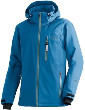 Maier Sports Oravice, Warme Herren Skijacke, Wasserdichte Winterjacke mit 4-Wege-Stretch, mTEX Wetterschutz und mTHERM für hohen Wärmerückhalt, PFC-frei, Blau, 48