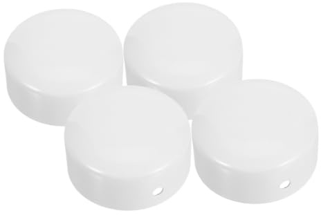 Stainless Steel Handrail End Cap Cover 4pcs for Stair Railings | White Minimalist Finish, Protects Ends and Connections, Simple Installation for Staircase Commercial Use
