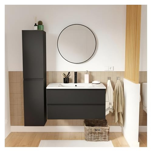 MOB-IN Schlichtes Waschtisch-Set Sorrento, 80 cm