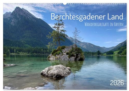 Berchtesgadener Land - Wanderhighlights in Bayern (Wandkalender 2026 DIN A2 quer), CALVENDO Monatskalender: Die schönsten Ausflugsziele rund um den Königssee. (CALVENDO Orte)