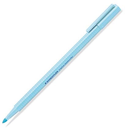 Staedtler Textmarker triplus Highlighter, ergonomische Dreikantform, Hohe Qualität Made in Germany, Linienbreite 1 - 4 mm, Set mit 10 Stück, Pastell-Farbe Himmelblau, 362 C-305