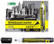 D.RECT 3160 Whiteboard Marker für Whiteboards und Flipcharts, abwischbar Glasboard Marker Rundspitze Grün x 12 Stück