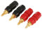 4 pezzi di morsetto per altoparlanti, Morsetto di rilegatura dell'altoparlante audio nero e rosso, Connettore a Spina Banana Altoparlante Binding Post, per connettore adattatore jack a banana