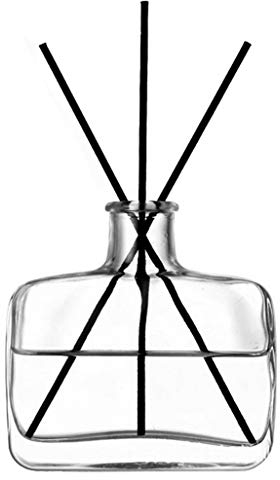 1Pcs 200ml/6.8oz Empty Refillable Clear Glass Diffuser Bottles Aromatherapy Jar Container Fragrance Accessories Use for DIY Replacement Reed Diffuser Sticks Sets Essential Oils Craft Decor