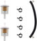 MCHNIC 2X 07-107 Filtre à carburant Essence pour John Deere AM108356 Briggs & Stratton 493629 & 691035 Tecumseh 34279A avec 6mmx9mm Tuyau