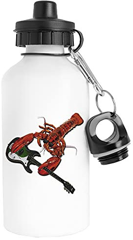 Luxogo Felsen Hummer Wasserflasche Rostfreier Stahl Reisender Weiß Water Bottle Stainless Steel Traveller White