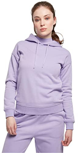 Urban Classics Damen Kapuzenpullover Ladies Organic Hoody Lavender 4XL
