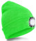 SPGOOD LED Beanie Beleuchtete Mütze mit Licht,Wiederaufladbare Winter Warm LED Haube mit Lampe für Angeln,Jogger,Camping,Laufen,Geschenke für Männer Frauen(Fluoreszierendes Grün)