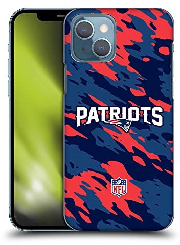 Head Case Designs Offizielle NFL Camou New England Patriots Logo Harte Rueckseiten Handyhülle Hülle Huelle kompatibel mit Apple iPhone 13
