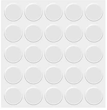 KINBOM 25 Piezas Almohadillas Parachoques Transparentes, Topes Lagrimas Silicona Cristal Mesa Adhesivos Muebles Gabinete Amortiguación Ruido Puntos Protectores para Tapas Vidrio Cajones Gabinetes
