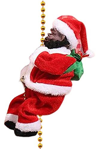 Scala da Arrampicata per Babbo Natale, scaletta elettrica per Arrampicata e Babbo Natale, Decorazioni per Albero di Natale, Decorazioni per Interni ed Esterni, per Feste di Natale,