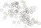 sourcing map M3 304 Stainless Steel Flat Washers, 100pcs 3x5x0.5mm Ultra Thin Flat Spacers for Screw Bolt, Electronic Repair, Automotive