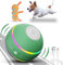 Petiepaw Balle interactive pour chien, robuste, à roulement automatique, pour chiots, petits, moyens chiens, rechargeable par USB, verte