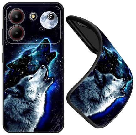 JEZSTHAI Schutzhülle Kompatibel mit Handy ZTE Blade A54 2023 Hülle Silikon Fallschutz Muster Design Handyhülle,Ultra Dünn Flexible Stoßfeste Bumper Case,Weiche Anti-Kratzt Rückseite,B07