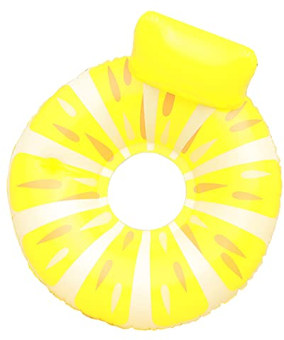 VICASKY Schwimmende Reihe Zitronen-schwimmschlauchring Aufblasbares Spielzeug Schwimmbecken Für Aufblasbarer Schwimmer Pool- Hängematte Rettungsring PVC