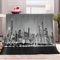 Kuscheldecke Flanell Decke Graue New York City 150x200 cm Fleecedecke Flauschig Weich Warme Tagesdecke, 3D Wohndecke Sofadecke Couchdecke für Teens Erwachsene
