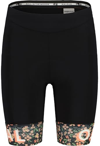 Maloja Damen YukonM. Radhose kurz, deep black minifleur, XS