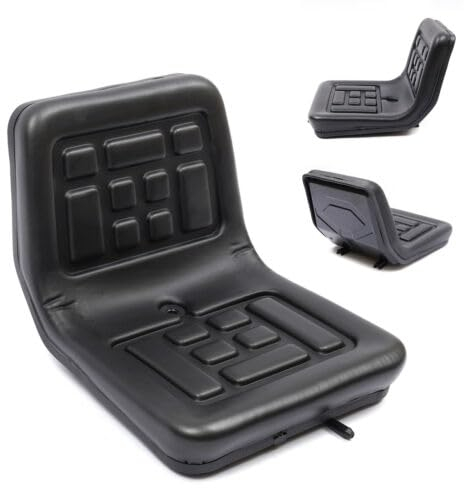 vinnyooc Siège universel réglable pour chariot élévateur - Siège de tracteur en PVC imperméable - Charge maximale : 100 kg - Pour tracteurs, tondeuses à gazon, bulldozer