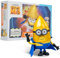 Minion Despicable Me 4 Spielzeugs, 5,1 Zoll Mega Gus Actionfigur 6 austauschbare Ausdrucksformen und drehbare Kopf-Minion Modell Set Geschenk für Kinder ab 8 Jahren