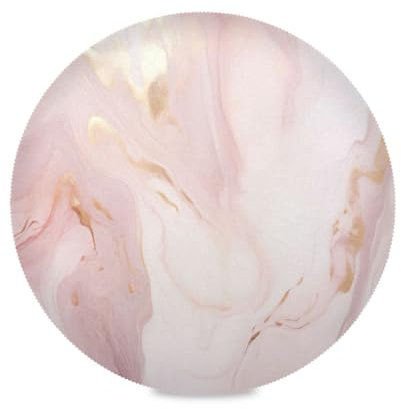 SKYSHU Rose Gold Marble Round Placemats Set of 6, Non-Slip Table Mats Washable Reusable Heat Resistant Place Mats for Kitchen Dining Table Home Decor,15.4 Inch
