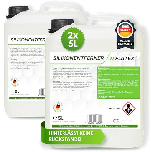 Flotex® - Silikonentferner 2x5l IFT-5060 | Wachsentferner für Autolack | Intensive Reinigung | Der Silikonreiniger entfernt problemlos Öl, Fett & Silikon | Besonders schonend