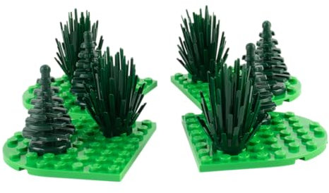 Lego® MOC Baum Set 12-teilig, dunkelgrün – Lego Baum Teile für MOCs, Pflanzen, Sträucher und Landschaftsbau