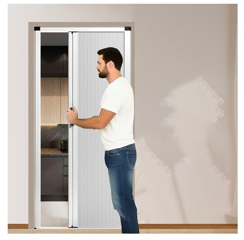 Porta a Soffietto Porta Scorrevole Pieghevole Interna Altezza 190 193 195 Cm, Senza Foratura, Porta A Soffietto Pieghevole A Nido D'ape Per Piccole Stanze/cucine/Bagni(70x190cm)