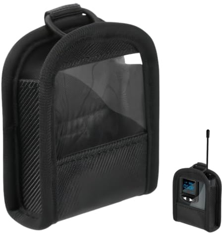 Changyeah 1 Stück Tragetasche,Drahtlose Senderhalterungstasche, Tragbare Sender-Aufbewahrungstasche,Bodypack-sendertasche,Tragbare Sendertasche,Für Bassgitarrengurt, Instrumentengurt