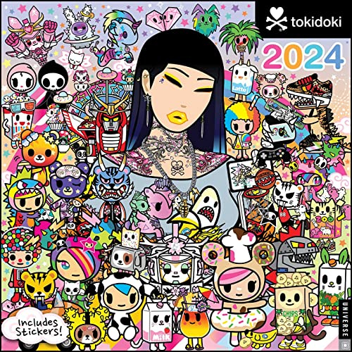 tokidoki 2024 Wall Calendar (w/ Stickers): With Stickers