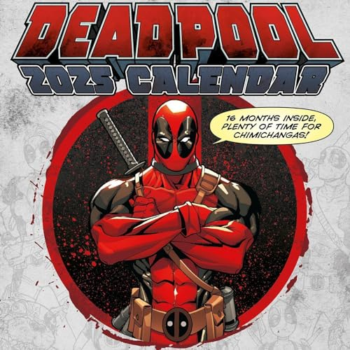 Deadpool 2025 calendario 30 x 30 cm pyramid
