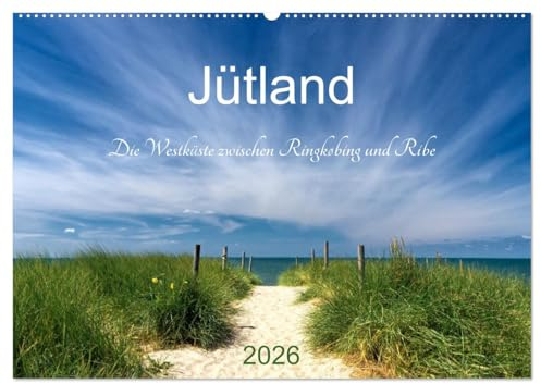 Jütland. Die Westküste zwischen Ringkøbing und Ribe (Wandkalender 2026 DIN A2 quer), CALVENDO Monatskalender: Idyllische Dörfer, zauberhafte ... der Westküste Jütlands, (CALVENDO Orte)
