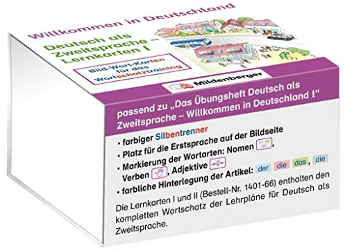 Willkommen in Deutschland – Deutsch als Zweitsprache - Lernkarten I: Bild-Wort-Karten für das Wortschatztraining
