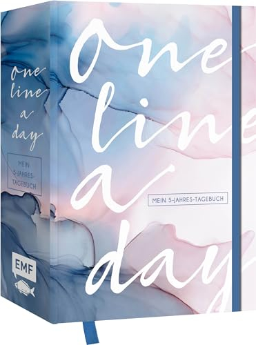 One Line a Day | Mein Fünf-Jahres-Tagebuch: Besondere Momente für immer festhalten – Mit Gummiband zum Verschließen und Stifthalter – DIN A5